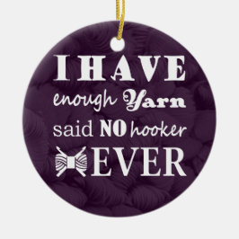 Crochet - Yarn Hoarder Crafts Keramisch Ornament