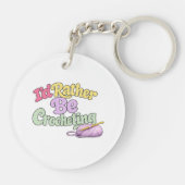 Crochet Yarn Lover Sleutelhanger (Achterkant)
