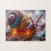 crocheted snail legpuzzel (Horizontaal)