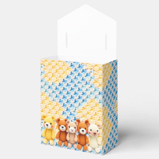 Crocheted Stuffed Animals Blue and Yellow Bedankdoosjes (Geopend)