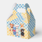 Crocheted Stuffed Animals Blue and Yellow Bedankdoosjes (Achterkant)