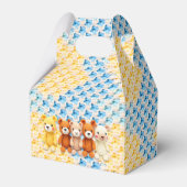 Crocheted Stuffed Animals Blue and Yellow Bedankdoosjes (Voorkant Zijde)