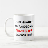 crocheter, geweldige koffiemok (Links)