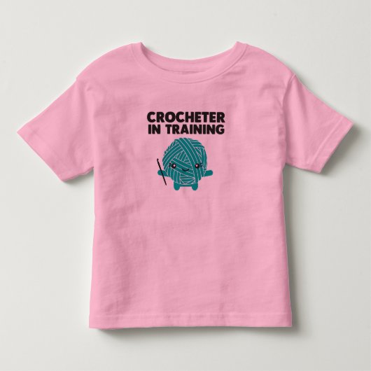 Crocheter in Training Toddler Shirt (Voorkant)