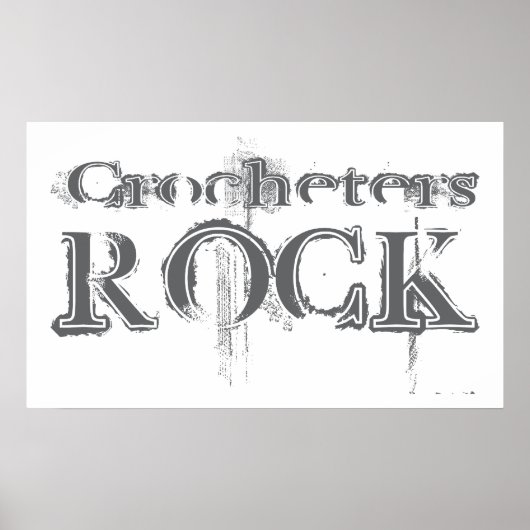Crocheters Rock Poster (Voorkant)