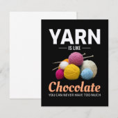 Crocheting Crochet Chocolate Knitting Crochet Bedankkaart (Voorkant / Achterkant)