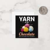 Crocheting Crochet Chocolate Knitting Crochet Notitiekaartje (Voorkant / Achterkant in situ)