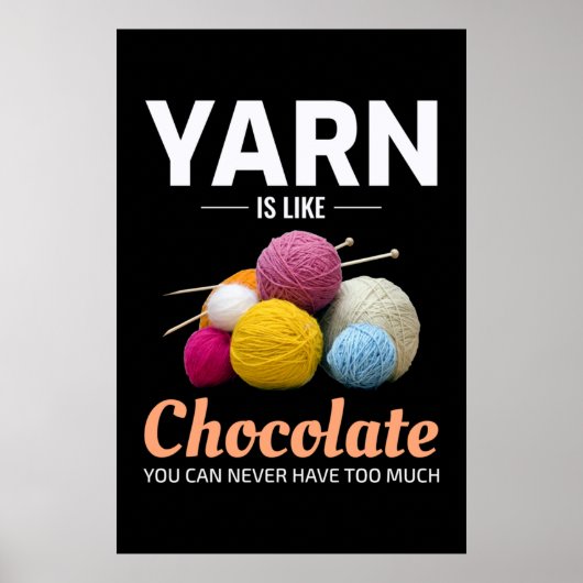Crocheting Crochet Chocolate Knitting Crochet Poster (Voorkant)