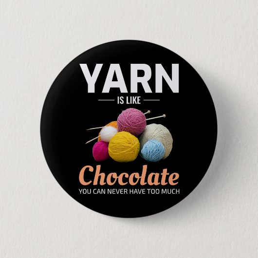 Crocheting Crochet Chocolate Knitting Crochet Ronde Button 5,7 Cm (Voorkant)