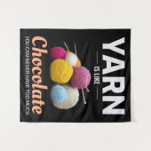 Crocheting Crochet Chocolate Knitting Crochet Wandkleed (Voorkant (horizontaal))
