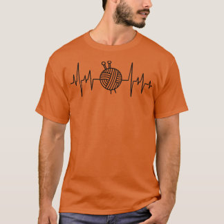 Crocheting Crochet Hook Wool Heartbeat T-shirt
