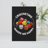 Crocheting Crochet Knitting Crocheter Bedankkaart (Staand voorkant)