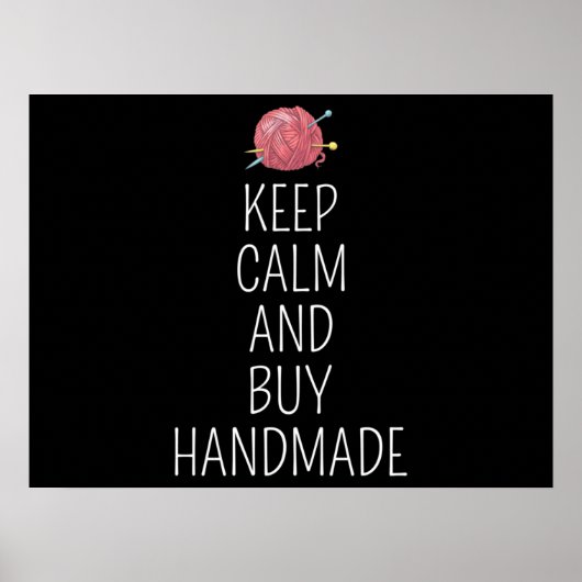 Crocheting Crochet Knitting Crocheter Yarn Poster (Voorkant)