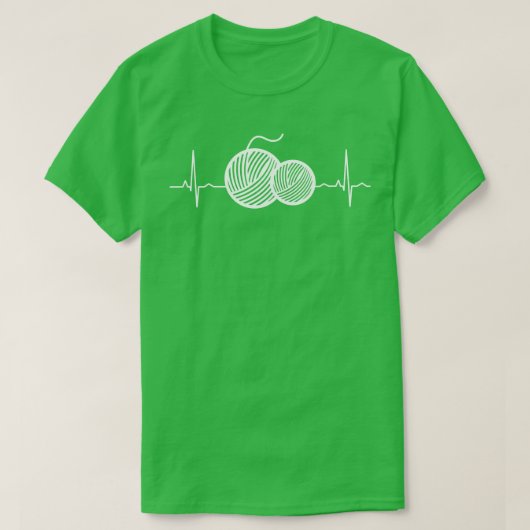 Crocheting Crochet Thread Heartbeat T-shirt (Design voorkant)