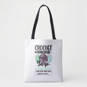 Crocheting - Crochet vult mijn dagen in Tote Bag
