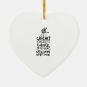 Crocheting Crochet Wool Keramisch Ornament (Voorkant)