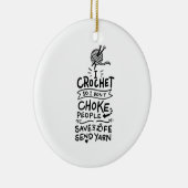 Crocheting Crochet Wool Keramisch Ornament (Rechts)