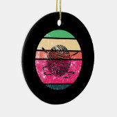 Crocheting Crochet Wool Knitting Keramisch Ornament (Rechts)