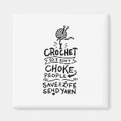 Crocheting Crochet Wool Magneet (Voorkant)