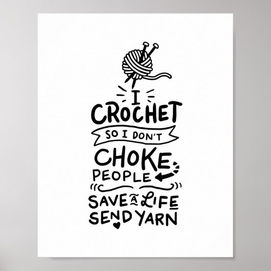 Crocheting Crochet Wool Poster (Voorkant)