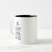 Crocheting Crochet Wool Tweekleurige Koffiemok (Voorkant links)