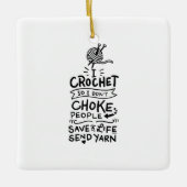 Crocheting Crocheter Gift Keramisch Ornament (Voorkant)