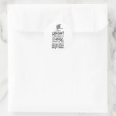 Crocheting Crocheter Gift Ronde Sticker (Tas)