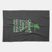 Crocheting Crocheter Gift Theedoek (Horizontaal)