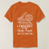Crocheting Crocheter Yarn T-shirt (Design voorkant)