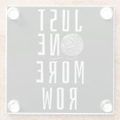 Crocheting Funny Gezegde Yarn Gift Glazen Onderzetter (Achterkant)