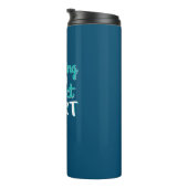 Crocheting is mijn contactsport thermosbeker (Geroteerd rechts)