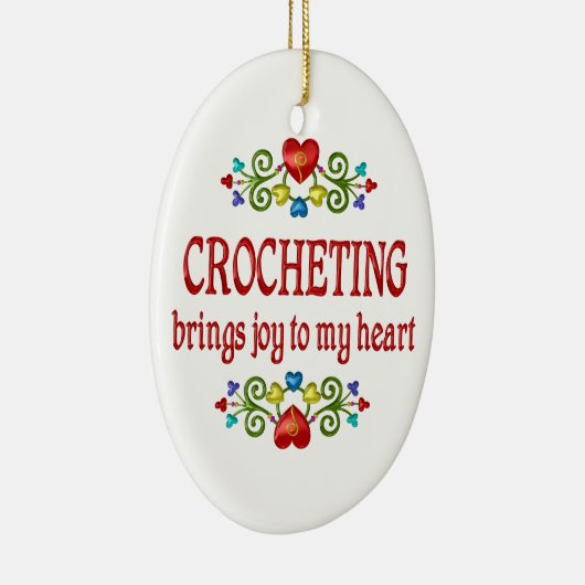 Crocheting Joy Keramisch Ornament (Rechts)