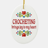 Crocheting Joy Keramisch Ornament (Voorkant)