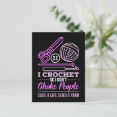 Crocheting Knitting Gift Briefkaart (Staand voorkant)
