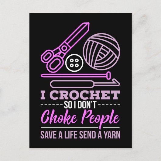 Crocheting Knitting Gift Briefkaart (Voorkant)