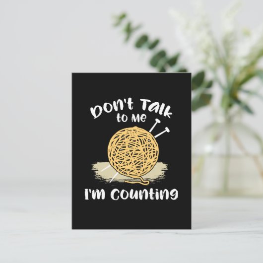 Crocheting Knitting Gift Briefkaart (Staand voorkant)