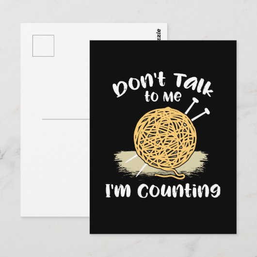 Crocheting Knitting Gift Briefkaart (Voorkant / Achterkant)