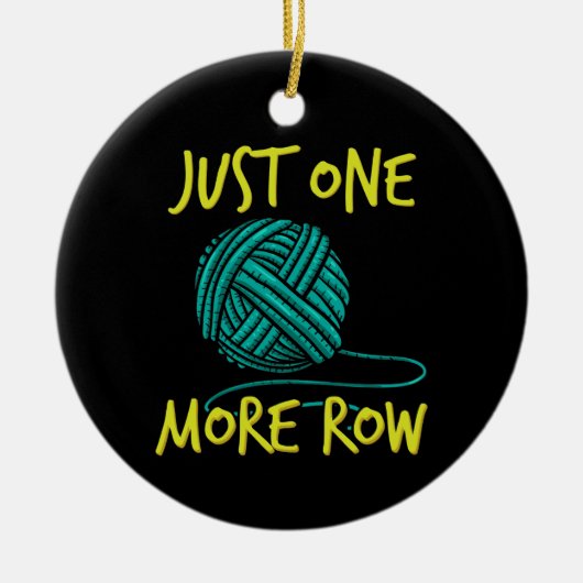 Crocheting Knitting Keramisch Ornament (Voorkant)