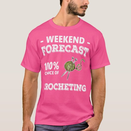 Crocheting Lover Funny Crochet Yarn Knitting Croc T-shirt (Voorkant)