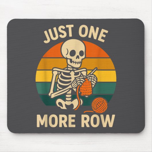 Crocheting More Crochet Just Skeleton Lover Knitti Muismat (Voorkant)