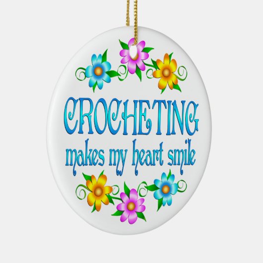 Crocheting Smile Keramisch Ornament (Rechts)