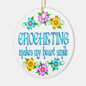 Crocheting Smile Keramisch Ornament (Links)