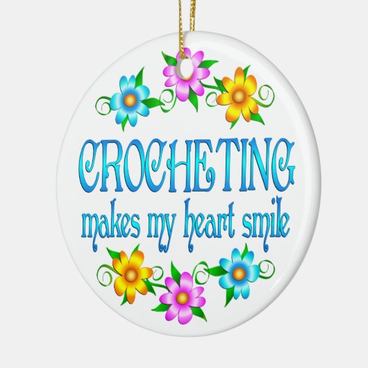 Crocheting Smile Keramisch Ornament (Links)