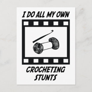 Crocheting Stunts Briefkaart