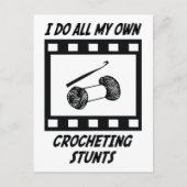 Crocheting Stunts Briefkaart (Voorkant)
