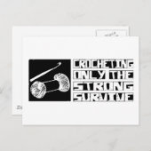 Crocheting Survive Briefkaart (Voorkant / Achterkant)