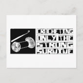 Crocheting Survive Briefkaart (Voorkant)