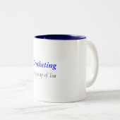 Crocheting Tweekleurige Koffiemok (Voorkant rechts)