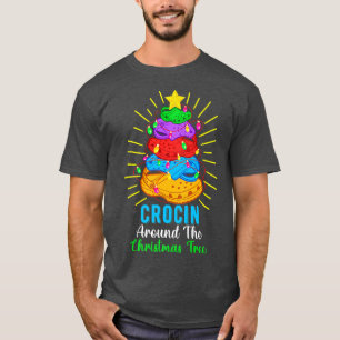 Crocin rond de kerstboom Funny Xmas Pajama T-shirt