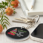 Crocin Rond Kerstmis Sleutelhanger (Voorkant Rechts)